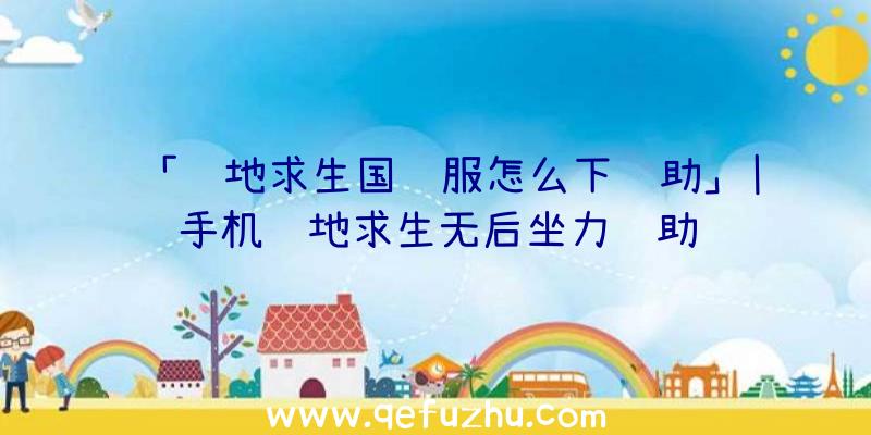 「绝地求生国际服怎么下辅助」|手机绝地求生无后坐力辅助
